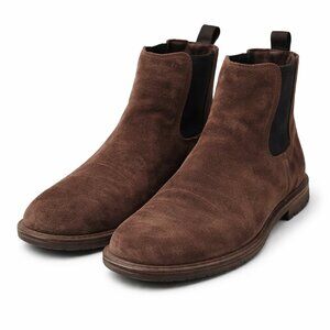 Timberland Brown Suede Chelsea Boots Pull-On Ankle Boot Men's 12 Rugged Casual